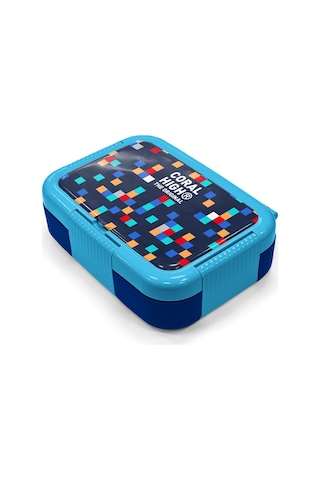 Coral High Kids Lacivert Geometrik Desenli Paslanmaz Çelik Beslenme Kabı 39135 Lacivert