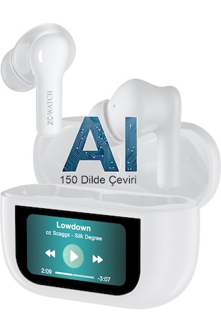Zcwatch E0325 Pro AI Bluetooth 5.4 Dokunmatik Ekranlı Kulak İçi Kulaklık