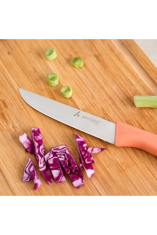 Aryıldız Primo Sebze Bıçağı Somon 11 Cm Renkli