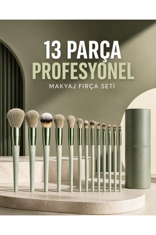 Profesyonel Makyaj Fırça Seti 13 Parça Yumuşak Kıllı Fırça Seti Far Fırçası 10778281