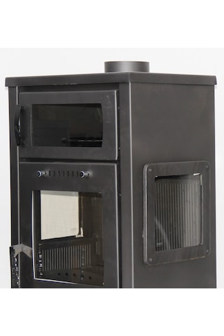 Dorello Soba Troy Camlı Model Soba Döküm Soba