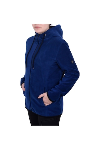 Ghassy Co.Kadın Kapşonlu Fermuarlı Polar Sweatshirt 152529819
