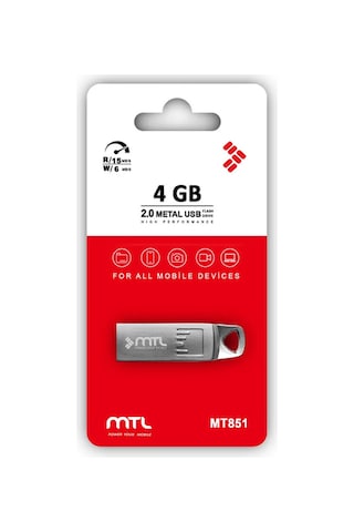 4 Gb Metal Dayanıklı Gövde Usb 2.0 Usb Flash Bellek Taşınabilir