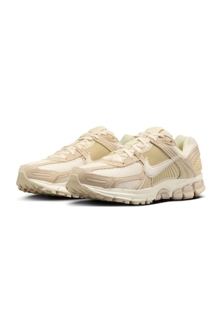 Nike Bowerman Zoom Vomero 5 Leather Womens Sneaker Hakiki Deri Reflektörlü Kadın Günlük Spor Ayakkabı Krem Krem