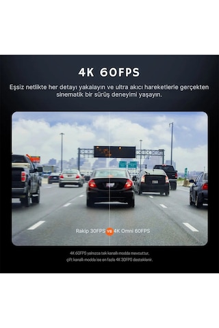 70MAİ Dash Cam X800 Ön Kamera+RC14 Arka Kamera Seti Kırmızı 128 GB