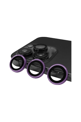 Apple Uyumlu iPhone 14 Pro Max Zore Cl-07 Kamera Lens Koruyucu Derin Mor