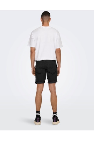 Only & Sons Erkek Kot Şort Onsply Black 4328 Shorts-22024328 001