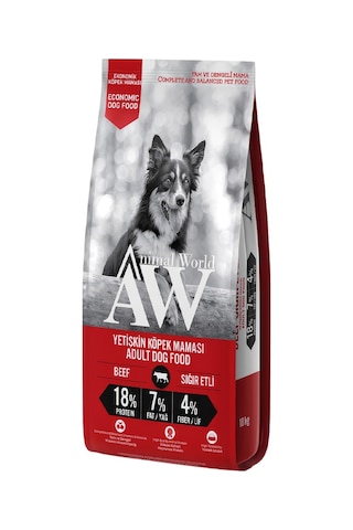 Animal World Eco Biftekli Yetişkin Köpek Maması 18 Kg
