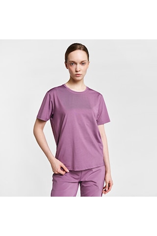 Lescon Kadın Antrenman Kısa Kol T-shirt 26b-2067 Vıolet