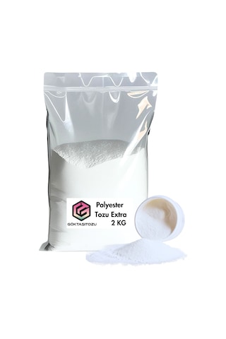 Polyester Tozu Extra Hobi Harcı Obje Mumluk Heykel Saksı Yapımı İçin Kırık Beyaz Döküm Tozu 2 Kg