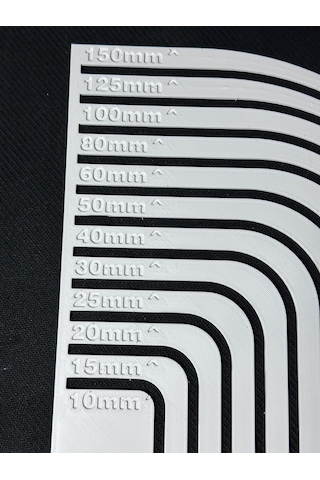 Çizim Köşe Yuvarlama Cetveli Punch,kırkyama,mefruşat Yuvarlak Köş Beyaz