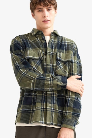 Defacto Regular Fit Kareli Polar Uzun Kollu Gömlek F0104ax25wnkh444 Haki-kh444