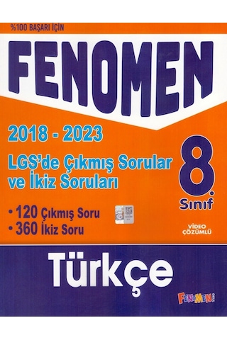 Fenomen 8.sınıf Lgs Türkçe Çıkmış Sorular Fenomen 8.sınıf Lgs Türkçe Çıkmış Sorular