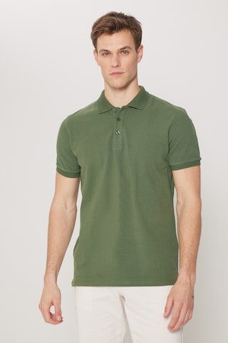 AC&Co / Altınyıldız Classics Altinyildiz Classics Erkek Haki Slim Fit Dar Kesim Polo Yaka %100 Pamuk Kısa Kollu Tişört 4A4820200001HAKS Haki