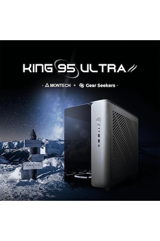 Montech X Gear Seeker, King 95 Ultra Çift Odacıklı Atx Oyun Kasası, Yüksek Hava Akışı, Alüminyum G/ç