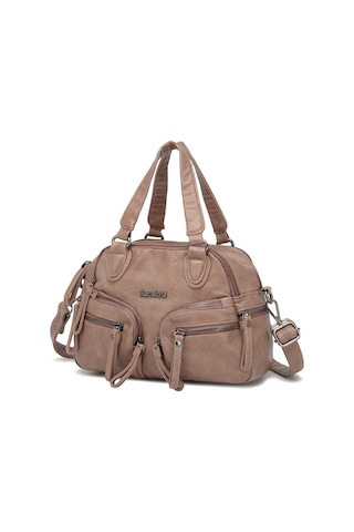 Smart Bags Pudra Küçük Boy Çok Cepli Uzun Askılı Kadın Günlük El Ve Omuz Çantası Vizon