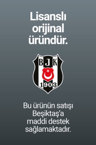 Beşiktaş Sıfır Yaka Çocuk T-shirt Antrasit