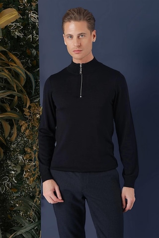 Efor Tr 861 Slim Fit Lacivert Klasik Triko Lacivert