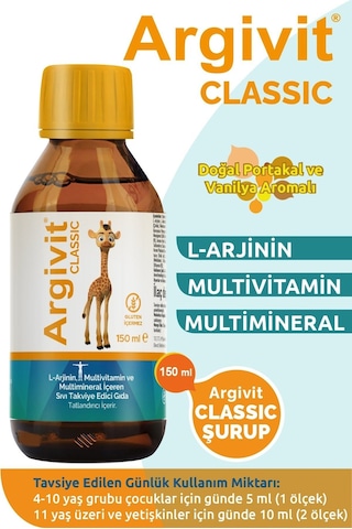 Argivit Classic Multivitamin 150 Ml Şurup 2 Adet