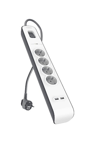Belkın Bsv401vf 2 Metre 4'lü Akım Korumalı Priz Beyaz