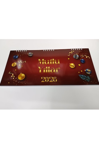 2026 Spiralli Masa Takvimi Büyük Boy 16 X 34