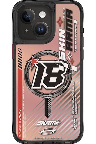 Apple Uyumlu iPhone 15 Skinarma Magsafe Şarj Özellikli Sticker Yapıştırmalı Drift Kapak Mavi