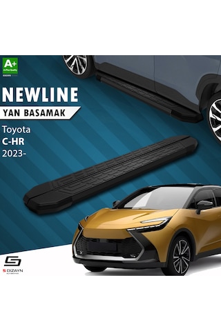 S-dizayn Toyota C-hr 2 Newline Siyah Yan Basamak 173 Cm 2023 Üzeri A+ Kalite