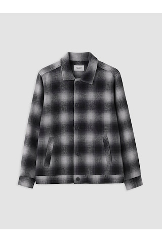 Lcw Vision Siyah Regular Fit Ekose Erkek Oduncu Gömlek
