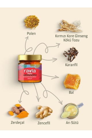 Ravla Energy Ginsengli Bal Karışım - 250g