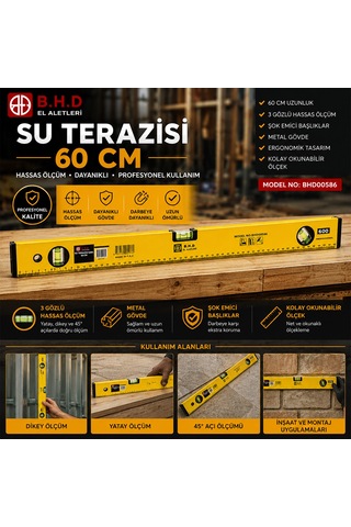 60 Cm Metal Su Terazisi - 76 85322029