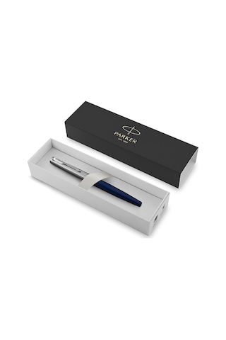 Parker Jotter Mavi Krom Tasarımlı Dolma Kalem, Orta Kalınlıkta Uç, Mavi Mürekkep Genel