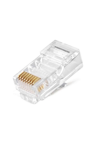 Canovate 25 Adet Bakır Konnektör Cat6A Utp Rj45 Plug Soket