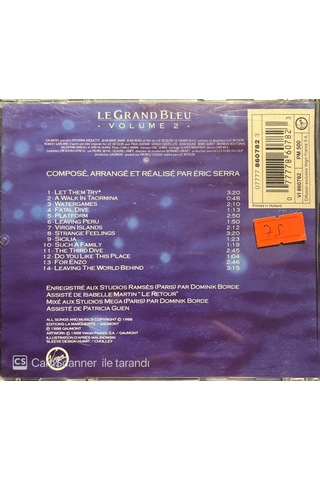 Plak Değildir Cd Dir Cd Eric Serra Le Grand Blue Volume 2 Cd