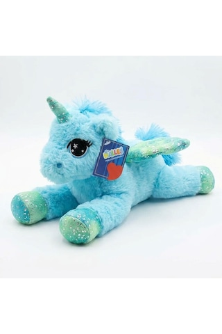 Işıltılı Yatan Peluş At Oyuncak 30 Cm Yumuşacık Bebek Ve Çocuk Uyku Arkadaşı
