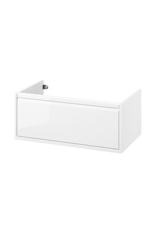 Ikea Ängsjön Lavabo Dolabı, Parlak Cila Beyaz, 80x48x33 Cm, 1 Çekmeceli