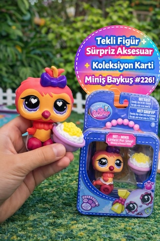 Littlest Pet Shop Seri 4 Tekli Figür Miniş Baykuş 226 Sürpriz Aksesuarlı Koleksiyonluk Oyuncak Özel