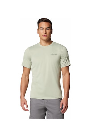 Columbia Hike Crew Erkek Kısa Kollu Teknik Üst Ao1419-348 Bej