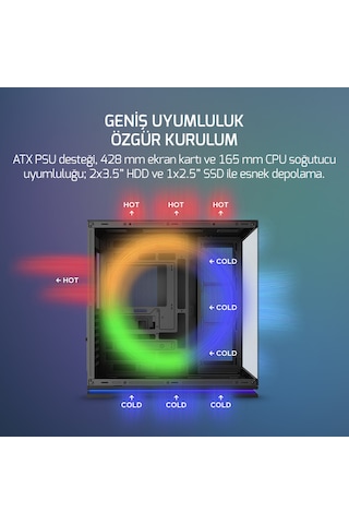 Gamepower Warcry Selsei 4xargb Fan Led Strip 750w 80+ Bronze Atx Gaming Oyuncu Kasa