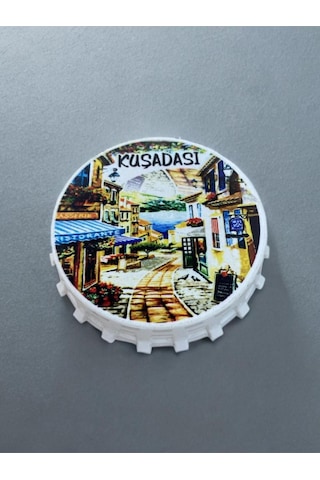 Kuşadası Temalı Kapak Şeklinde Açacak Magnet Şişe Açacağı 82215352
