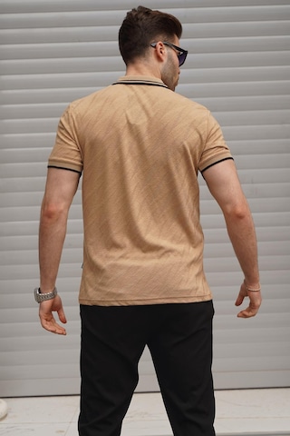 Madmext Vizon Polo Yaka Regular Fit Erkek T-shirt 6110-vizon Vizon