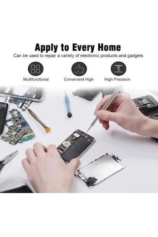 Tornavida Hassas Onarım Seti Telefon Gözlük Saat Tamir 24in1 Ergonomik 25 Parça Tornavida Seti Çok Renkli