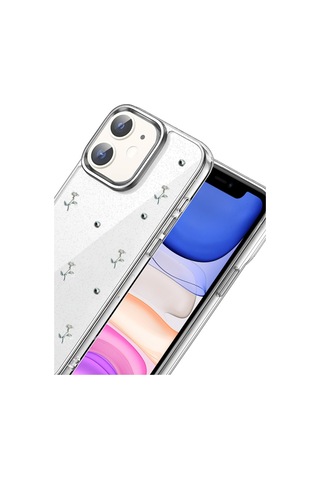 Newface Apple Apple iPhone Uyumlu 11 Fiyonk Desenli Kapak - Desen 4