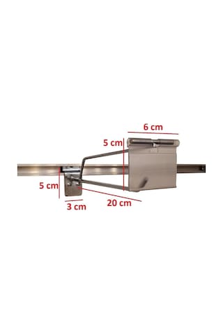 Kanallı Pano Kancası 20 Cm Galvaniz Etiketli Raf Askısı Raf Kancası Mağaza Düzenleme 50 Adet