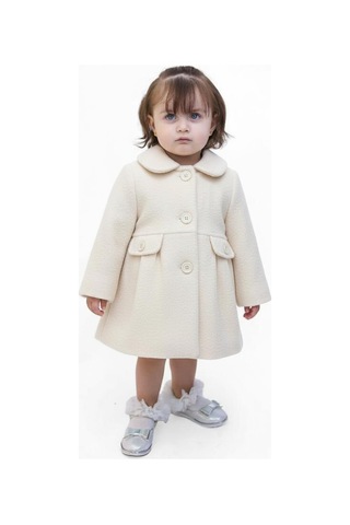 Xo Kids Kız Çocuk Kaban 1-5 Yaş 1055 Ekru