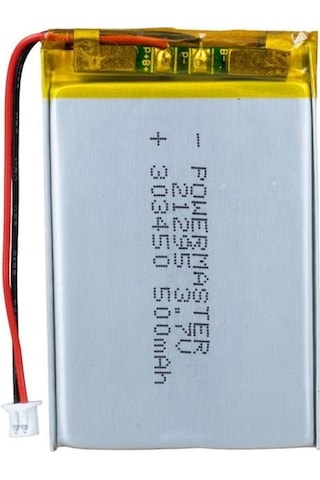Powermaster Pm-21295 3.7v 500mah 303450 3.5mm Soketli Lityum Polimer Li-po Batarya Şarj Edilebilir Pil