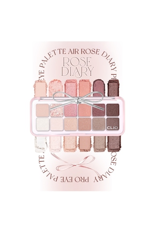 Hafif Dokulu Yoğun Renklere Sahip Göz Farı Paleti Clıo Pro Eye Palette Air 101 Rose Diary 10913719