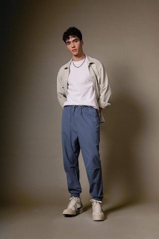 DeFacto Jogger Gabardin Pantolon Regular Beli Bağcıklı Cepli Lastikli Paça B7493AX24SPIN260