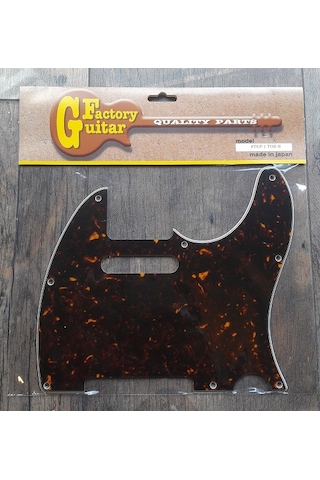 Domo Tep-1Tor-B Tortoise Shell 8 Delikli Telecaster Pickguard