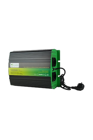 Nps1000-12 Apex 1000w Şarjlı Tam Sinüs İnverter 12v