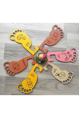 Plakethome Bebek Dolabı Ayracı,Dolap Içi Ahşap Askılık Set,Dolap Düzenleyici
